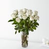 12 Long Stem White Rose Bouquet Online