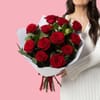 Buy 12 Red Roses Hand-tied