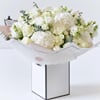 Beautifully Simple Showstopper White Flower Bouquet Online