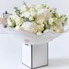 Beautifully Simple Showstopper White Flower Bouquet Online