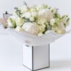Beautifully Simple Showstopper White Flower Bouquet Online
