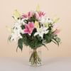 Bouquet of Pink and White Liliums Online