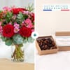 Burst of rose and chocolate almonds Online