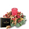 Candle arrangement 'Festive Glamorous' with Avelines praline Online