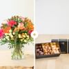 Colorful bouquet and chocolates  - Tutti frutti et chocolats Online