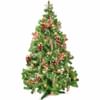 Decorated, natural Christmas tree. Online