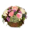 Flower arrangement 'A Basket full of Poetry with Roses' Online