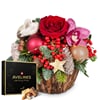 Flower arrangement 'Christmas Story' with fairy lights and A Online