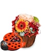 Flower arrangement 'Happy Surprise' with Munz chocolate lady Online