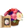 Flower arrangement 'Melody of Color' with Bee Family Swiss b