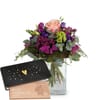 Flower bouquet 'Sweet Day' with Munz bar of chocolate 'Heart