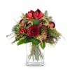Flower bouquet Winter Time with Christmas lights Online