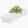 Funeral Spray White and Cream w ribbon 248002 Online