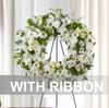 Funeral Wreath with ribbon Online