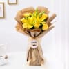Love You Dad Yellow Rose And Lilly Bouquet Online