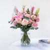 Mixed bouquet with roses and lilies Online