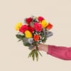 Multicolored rose bouquet Online