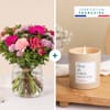 Pink Powdery softness and candle - Douceur poudree et bougie Online