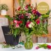 Purple-red florist's fantasy bouquet Online
