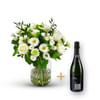Stylish white bouquet with Cava Online