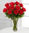 The Long Stem Red Rose Bouquet by FTD - VASE INCLUDED Online