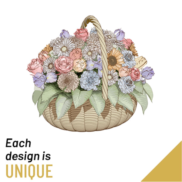 Basket of Cut Flowers