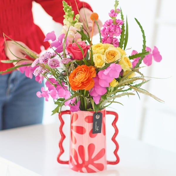 Bright Mother's Day Flowers in a Vase