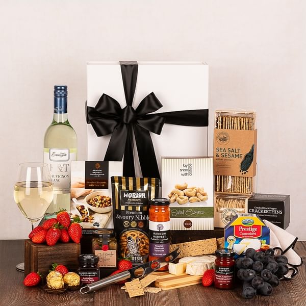 Cheese Platter and White Wine Hamper