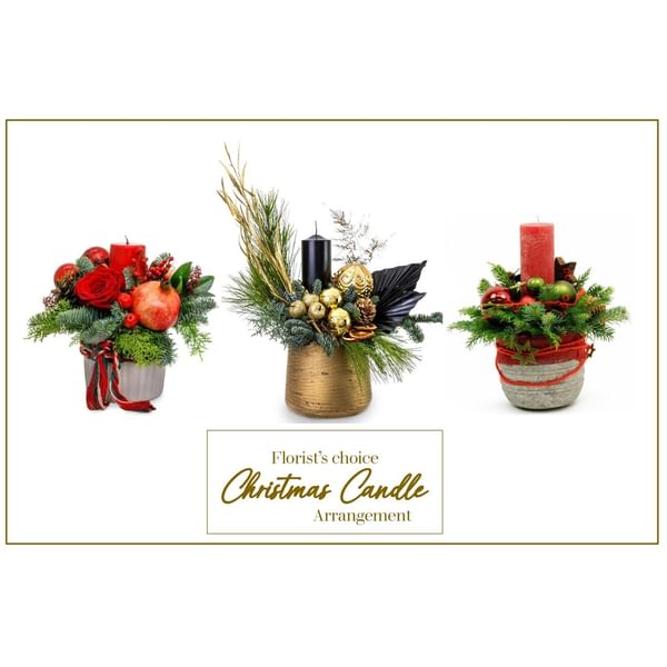 Christmas Candle Arrangement Florist's Choice