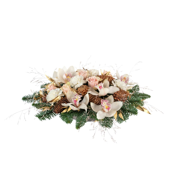 Christmas Centerpiece Cream 240560