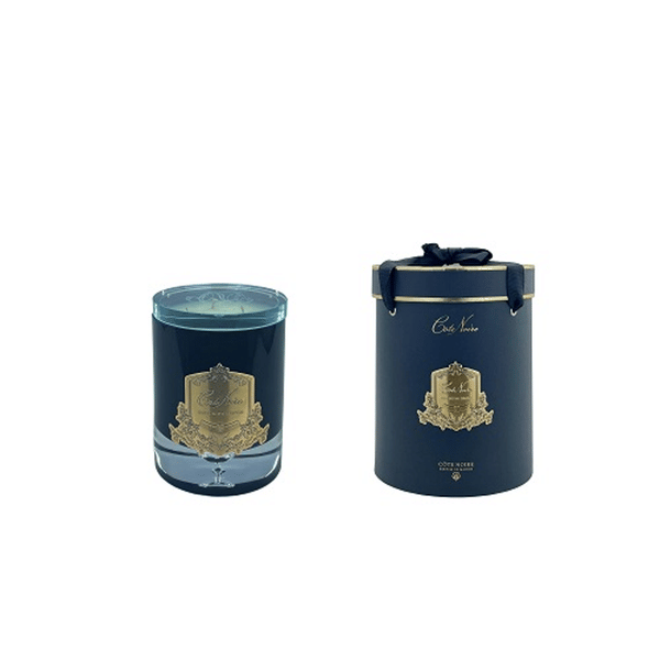 Cote Noire Pink Champagne Luxury Candle - Navy Glass