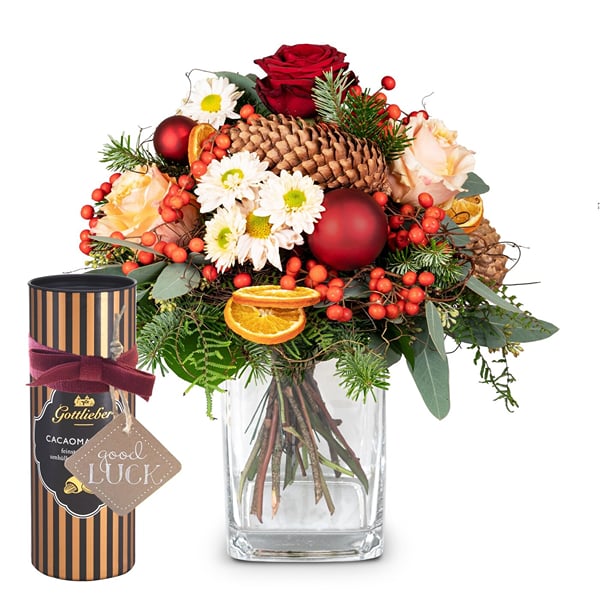Flower bouquet 'Fairytale Forest' with Gottlieber cocoa almo