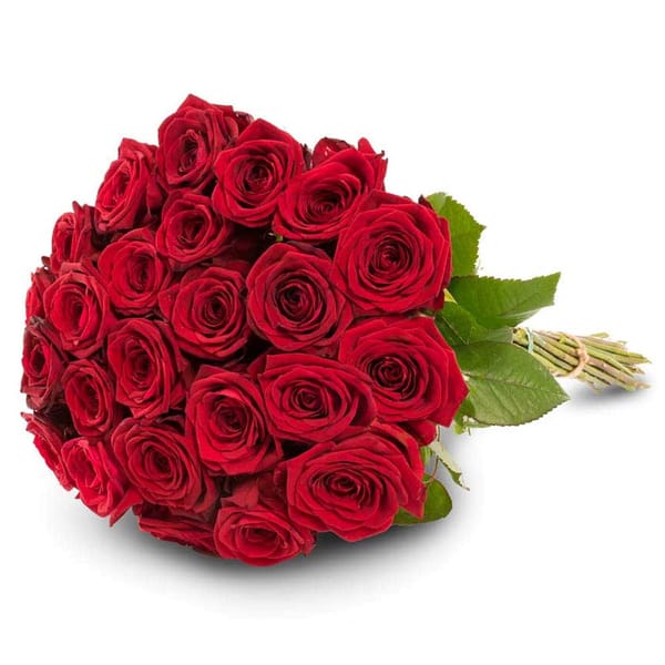 Funeral Bouquet in Red and White