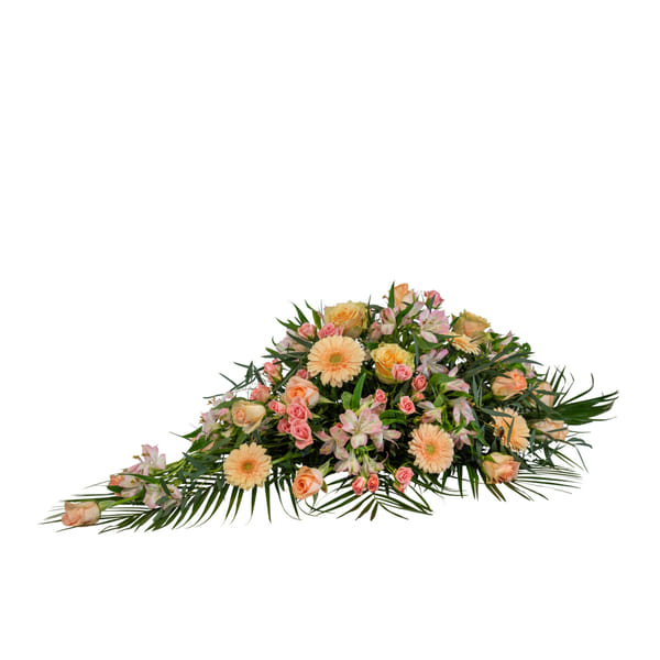 Funeral Spray Pastels w ribbon 248030