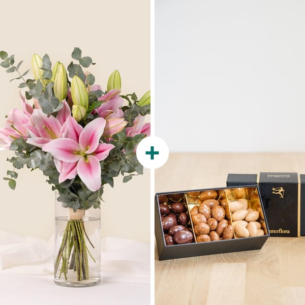 Lilies and chocolates