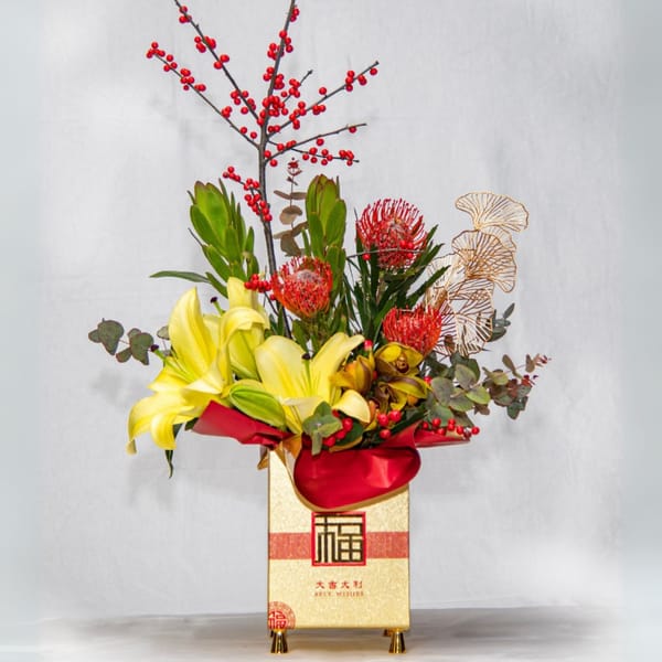 Lunar Elegance Festive Boxed Floral Chinese New Year Edition