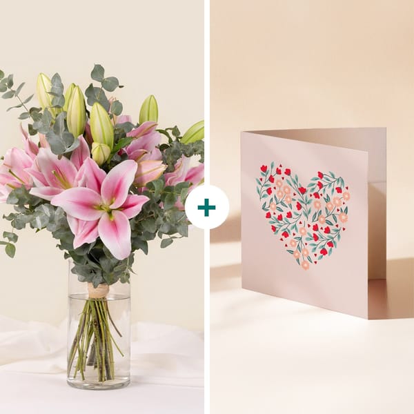 Our beautiful lily and message card