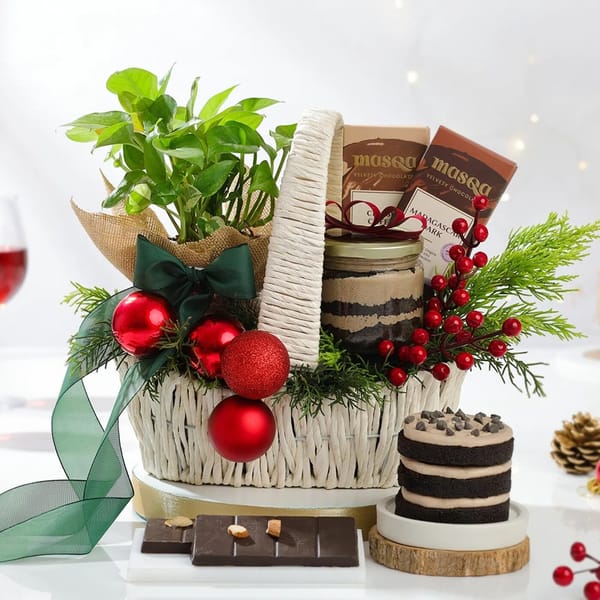 Whispers Of Christmas Joy Gift Basket