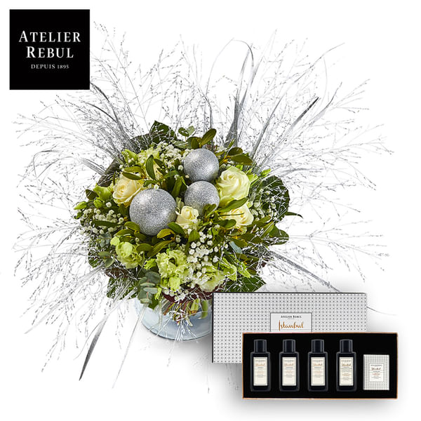 White Christmas bouquet Atelier Rebul TM