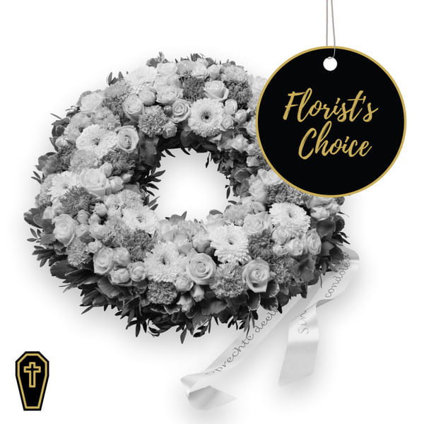 Wreath with ribbon - Florist’s Choice