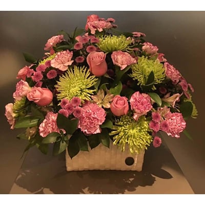 Interflora Roses Potted Seasonal flowers in container | Interflora